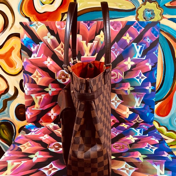 👜👜👜Authentic Louis Vuitton Uzes Tote Bag Damier Ebene - Picture 6 of 15